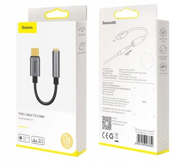 Аудиоадаптер Baseus для наушников USB-C на разъем 3,5 мм L54