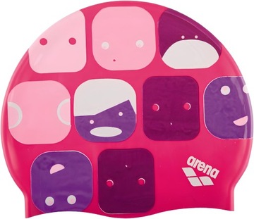 CU6 Czepek Pływacki Dla Dzieci Silikonowy Na Basen ARENA Print 5-10l