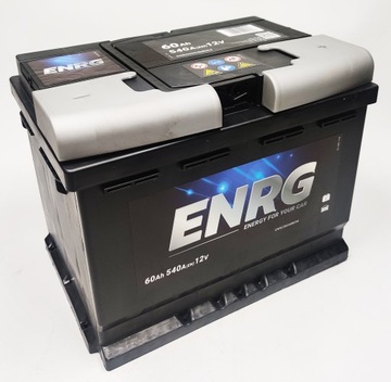 Akumulator rozruchowy ENRG 12V 60Ah 540A P+ 3 lata gwarancji!!!