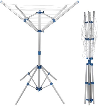 Suszarka obrotowa domowa ogrodowa 150 cm 4 ramiona