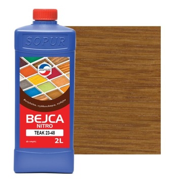 Bejca nitro SOPUR teak 23-48 2l do drewna 2348
