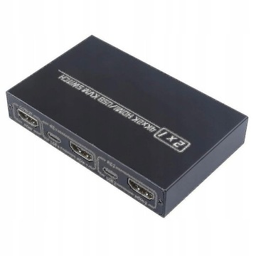 2-портовый разветвитель переключателя HDMI USB KVM 4k для общего доступа