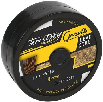 Przypon Wiodący Gravis Leadcore Brązowy 55lb - 10m