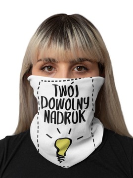 ЧЕХОЛ БАНДАНА С ЛЮБЫМ ПРИНТОМ, ЧЕРНЫЙ