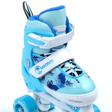 Детские регулируемые роликовые коньки MADIVO синие 30-33