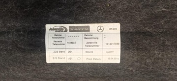 MERCEDES W205 POLIČKA KUFRU A2056902749