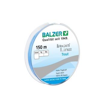 PLECIONKA BALZER IRON.8XTROUTBLU 0,04 BLUE 150M
