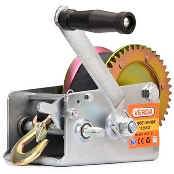 Ручная ременная лебедка Кривошипная лебедка 1136 кг Официальный магазин VERDA