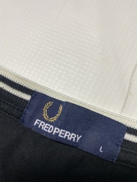 FRED PERRY/ ORYGINALNY CZARNY T SHIRT KOSZULKA /L