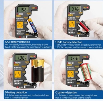 Цифровой универсальный тестер батареи, проверка батареи