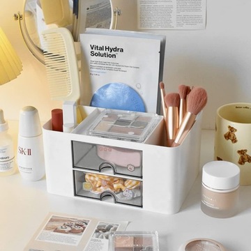 Настольный органайзер для девочек для ручек, ящик для инструментов с выдвижными ящиками