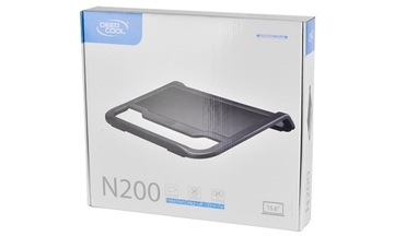 Охладитель для ноутбуков Deepcool N200 с диагональю до 15,4 дюйма, 589 г, 340,5X310,5X59 мм.