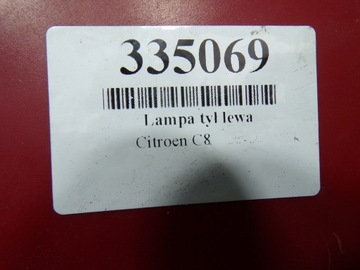 CITROEN C8 2.2 HDI SVĚTLO ZADNÍ LEVÝ