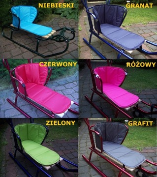 ПОЛЬСКИЕ БАЗОВЫЕ САНКИ СО СПИНКОЙ И МАТРАСОМ