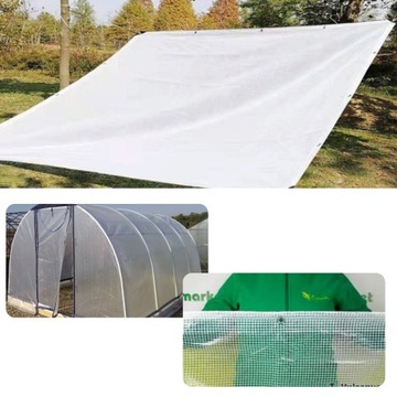 БРЕЗЕНТ БЕЛЫЙ 5х4 100г ПРОЗРАЧНЫЙ, УФ-УСТОЙЧИВЫЙ