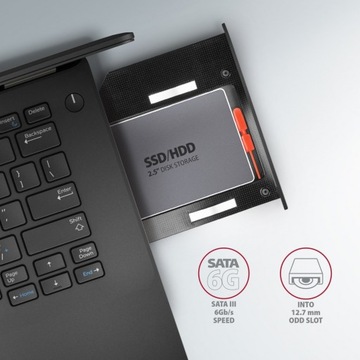 RSS-CD12 Рамка для 2,5-дюймового SSD-HDD для слота DVD, 12 шт.