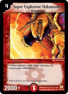 *DM-01 DUEL MASTERS - SUPER EXPLOSIVE VOLCANODON -
