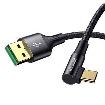 MCDODO УГЛОВОЙ КАБЕЛЬ USB-C ДЛЯ БЫСТРОЙ ЗАРЯДКИ ДЛЯ SAMSUNG USB TYPE C 6A 65W 1M