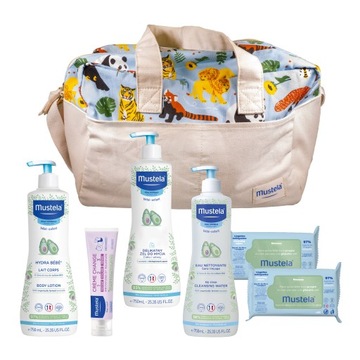 MUSTELA Duży Zestaw Wyprawkowy plus Torba Safari