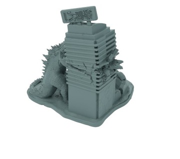 Башня для игральных костей Злой Годзилла - Башня для игральных костей Темно-серый