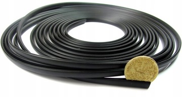 LISTWA Odboje RANTOWA OZDOBNA CZARNA elastyczna 1m 5x8mm do 2,3mm