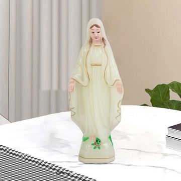 Nordic Błogosławiona Matka Boska Figurka Statua 15 cm Świecąca
