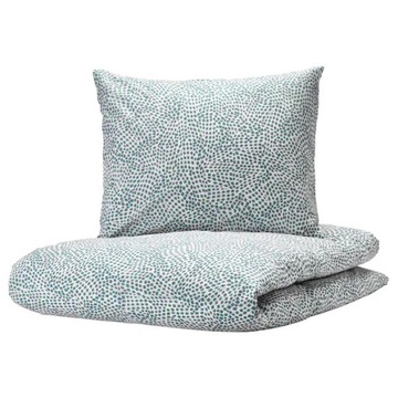 IKEA komplet pościeli TRADKRASSULA 150x200 b/nieb