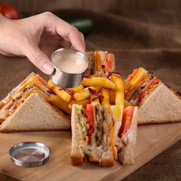 Контейнеры для соуса из нержавеющей стали, 4 шт., маленькие, 50 мл.