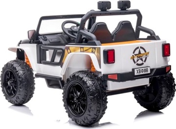 ВНЕДОРОЖНЫЙ ДЖИП С АККУМУЛЯТОРОМ 12В 4x 45ВТ БЕЛЫЙ ПУЛЬТ ДУ