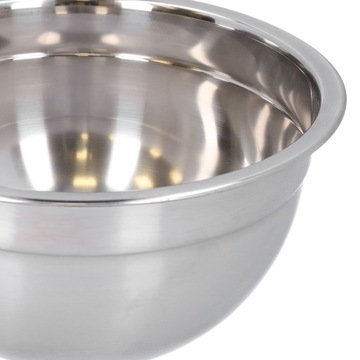 МЕТАЛЛИЧЕСКАЯ стальная кухонная миска, идеальна для замешивания и взбивания теста.