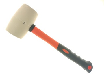 Młotek gumowy biały fiberglass 115 mm