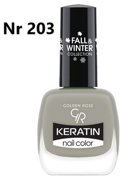 Lakier do paznokci Golden Rose Keratin 203