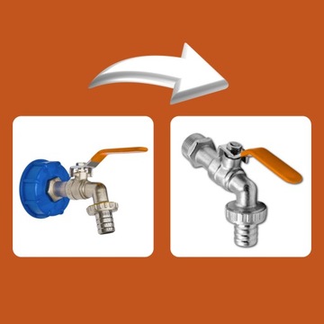 КРАН ШАРОВОЙ КРАН 1/2 ДЮЙМА IBC MAUZER БОЧНАЯ ПРОБКА КРАН ДЛЯ БАКА