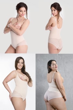 Julimex 119 wyszczuplające body pod biust beż S