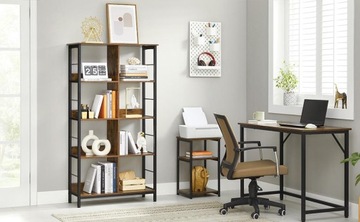 Полка Лофт, книжный шкаф с 8 отделениями 80х33х149 Vasagle