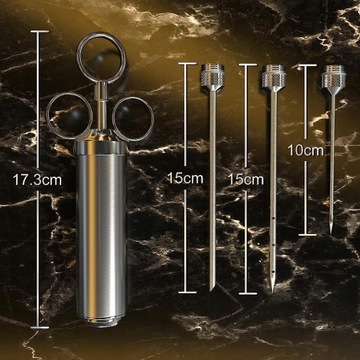 ШПРИЦ ДЛЯ МЯСА ДЛЯ МАРИНОВАНИЯ С 3 ИГЛАМИ