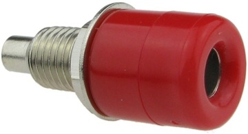 Gniazdo bananowe 4mm czerwone /2585