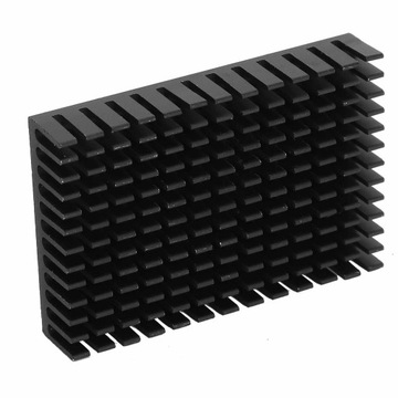 5 АЛЮМИНИЕВЫХ РАДИАТОРОВ ДЛЯ ПЛАТЫ УСИЛИТЕЛЯ МОЩНОСТИ ЦП 40x11x60, ЧЕРНЫЙ