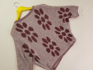 ok. 40/42 Sweter ciążowy we wzory