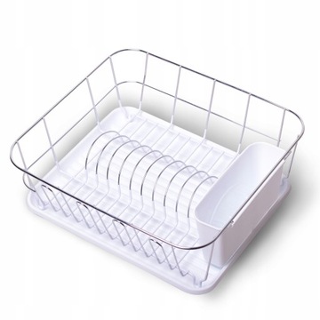 SUSZARKA DO NACZYŃ OCIEKACZ NA SZTUĆCE TALERZE Z TACĄ KAMILLE