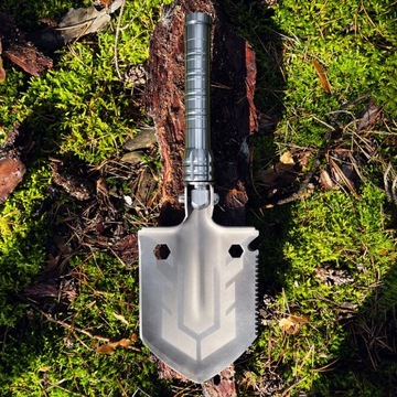 SAPERKA SKŁADANA ŁOPATA WOJSKOWA WIELOFUNKCYJNA SURVIVAL PIŁA ŁOPATKA 10w1