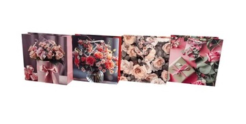 Torebki papierowe foliowane 17 x 17 x 6 cm torebka torby na prezent