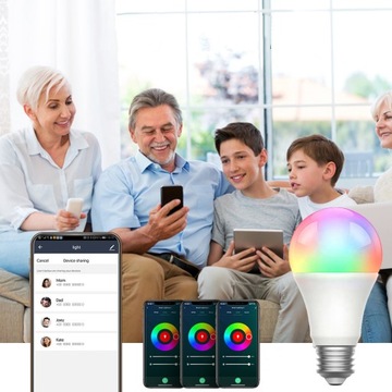 Умная светодиодная RGB-лампа Zigbee 3.0 E27 10 Вт