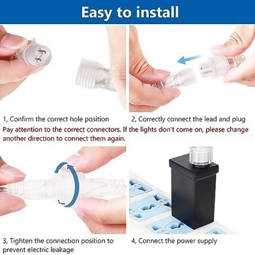 5 метеорит дождей Рождественский освещение 540diod светодиод 30 см.