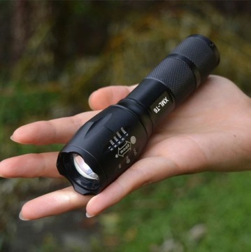 Тактический полицейский военный светодиодный фонарик CREE ZOOM