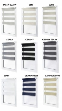 РОЛЛОННЫЕ ШТОРЫ ДЕНЬ И НОЧЬ 57 x 150 СМ С НАТЯЖИТЕЛЕМ СЕРЫЙ БЕЛЫЙ ЧЕРНЫЙ и ДРУГИЕ