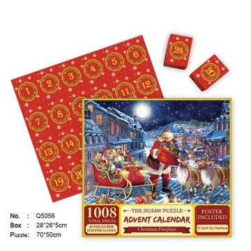 KALENDARZ ADWENTOWY PUZZLE ŚWIĄTECZNE EMPORIUM - 1008 EL