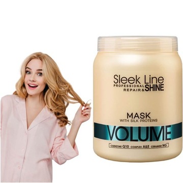 Stapiz maska do włosów objętość Sleek Line Repair Volume Mask 1000ml