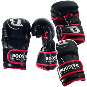 Rękawice sparingowe treningowe MMA Booster Pro Czarne r. L