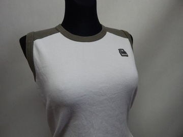 LEVIS koszulka top t-shirt biała khaki 40/L